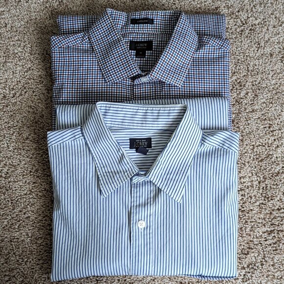 J. Crew Other - Men's J. Crew 100% Cotton 120's 2 Ply Button Down Oxford Shirts - Set of 2